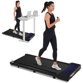 Walking Pad Under Desk Treadmill for Home Office -2.5HP Walking Treadmill 0.6-4MPH 300LBS Capacity Treadmill for Walking Running Remote Control B