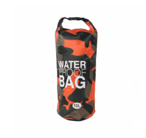 Camouflage waterproof bucket bag beach bag waterproof bucket bag outdoor drifting waterproof bag waterproof bag (Option: Orange-30L)