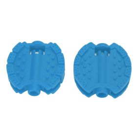 2 Pcs Kids Bike Pedal Plastic Children's Tricycle Bicycle Pedals Child Baby Stroller Front Wheel Foot Pedal Accessories Blue (Color: Blue)