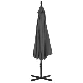 vidaXL Cantilever Garden Parasol with Steel Pole 300 cm Anthracite (Option: as picture)