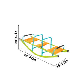 XSS008 High Quality Kids Seesaw Plastic Seat Play Equipment Suitable For Children Over 3 Years Old (Option: Multicolored)