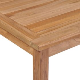 vidaXL Garden Table 200x100x77 cm Solid Teak Wood (Option: as picture)